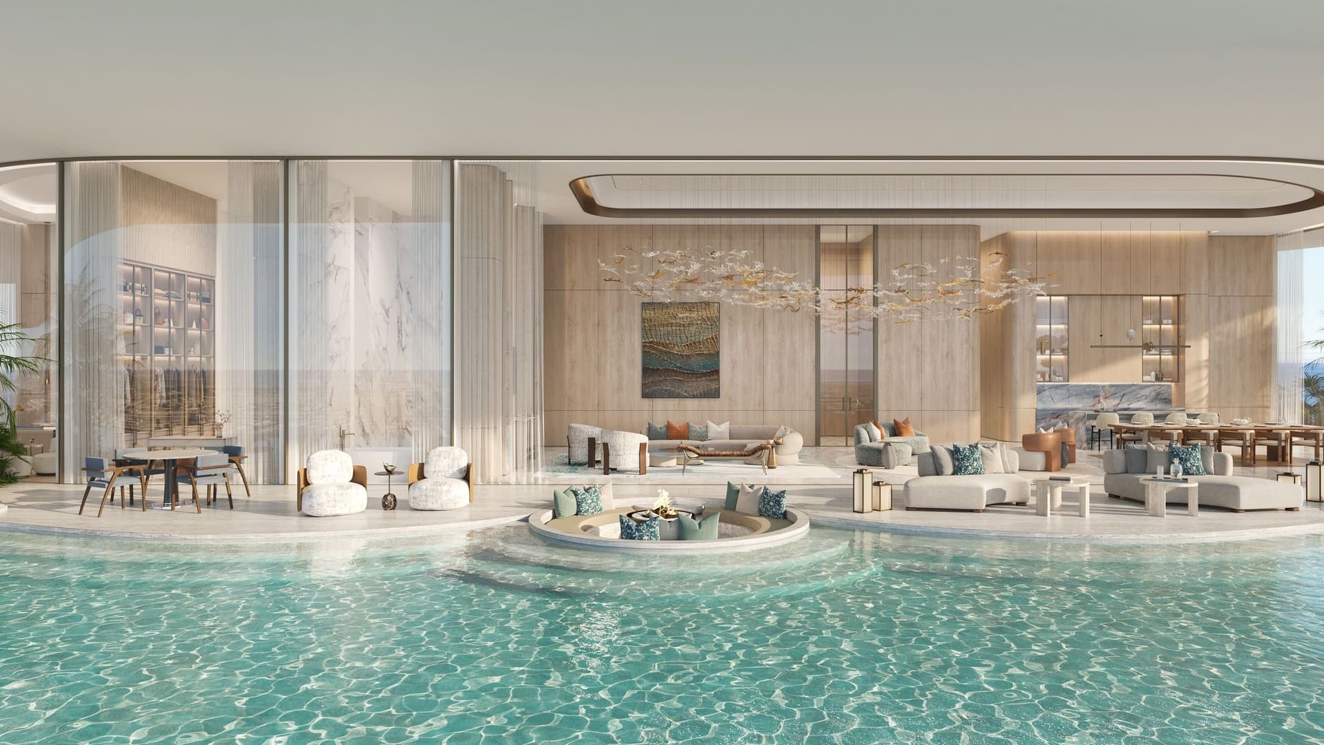 Family pool and lagoon